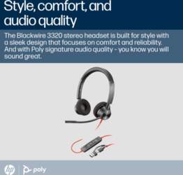 Poly HP Poly Blackwire 3320 stereo