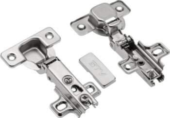 Push-open hinge, 110 deg., slide on