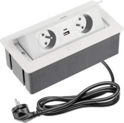 SOFT Furniture Socket 2x Grounding Socket