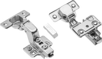 Hydraulic cup hinge concealed with eccentric