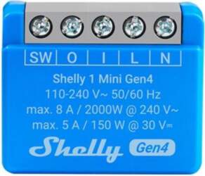 Shelly 1 Mini Gen4 Smart slēdzis