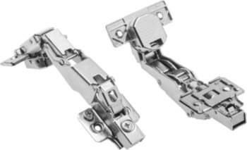 Hinge hydraulic angular 165o, H=0, eccentric