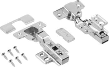 Hydraulic cup hinge semiconcealed  + roller