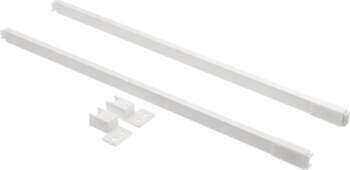 Longitudinal square rail for AXISPRO drawers