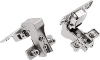 Hydraulic 90° angle hinge, short arm