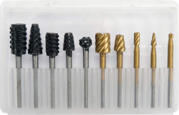10PCS SET OF ROTARY FILES FOR