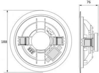 Ceiling speaker Avtek CS 606