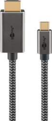 Goobay USB textile adapter cable, USB-C