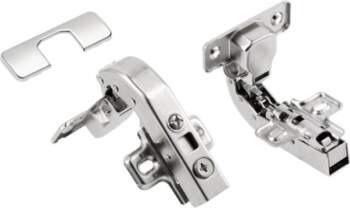 Self-closing hinge/hydraulic angular 90° roller H=0