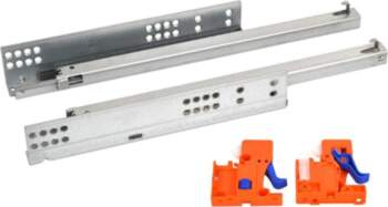 Undermount drawer slide with a soft