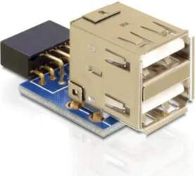 Delock USB Pinheader Blue > 2x