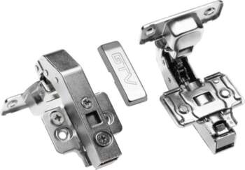 Hinge hydraulic angular 90o, H=0, eccentric