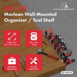 Maclean Wall-Mounted Organizer / Tool Shelf