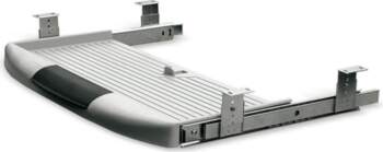 Plastic computer keyboard shelf