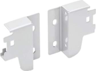 Back wall connector, low, white