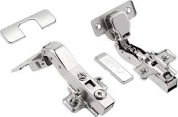 Self-closing hinge/hydraulic angular 45° roller H=0