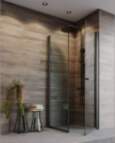 DUSCHY Dušas durvis 80 Corner Black