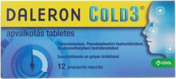 Daleron Cold 3, 12 tabletes