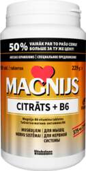 Magnijs Citrāts +B6, 150 tabletes