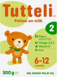 TUTTELI 2 zīdaiņiem piena maisījums 6-12m