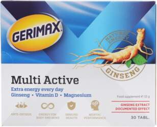 Gerimax Multi Active, 30 tabletes