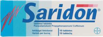 Saridon, 10 tabletes