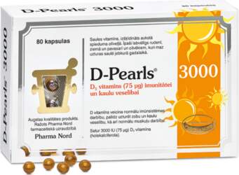 D-Pearls 3000, 80 kapsulas