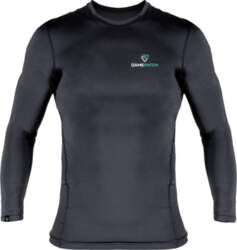 (67140-Black-XS) GamePatch Long Sleeve Compression Shirt