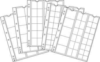 (338347) Numis coin sheets, mixed with