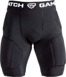 (67005-Black-XL) GamePatch Padded compression shorts PRO