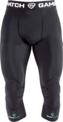 (67014-Black-S) GamePatch 3/4 tights with knee