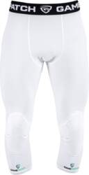 (67021-White-M) GamePatch 3/4 tights with knee