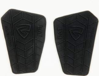 (67214-Black-M) GamePatch Body Adjustable Shin Pads