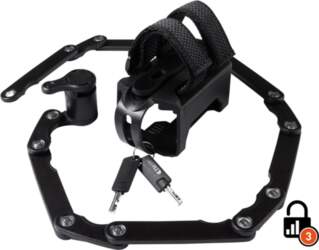 (LOCK172) Atslēga folding Large black Rfr