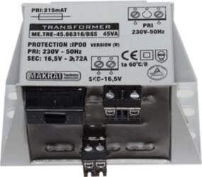 (TRANSF45VA) Transformators 45VA 16.5V Cits