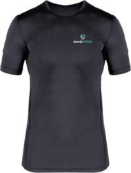 (67131-Black-L) GamePatch Short Sleeve Compression Shirt