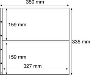(325009) Maximum plastic sheets, divided in