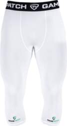 (67111-White-S) GamePatch 3/4 Compression tights -