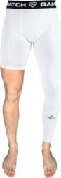 (67208-White-S) GamePatch Single-leg compression tights (LEFT)
