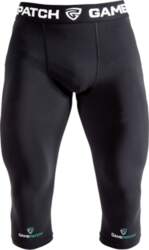 (67104-Black-S) GamePatch 3/4 Compression tights -