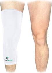 (67185-White-M) GamePatch Compression leg sleeve -