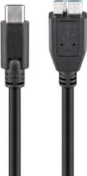 Goobay , Round cable , USB-C to micro-B