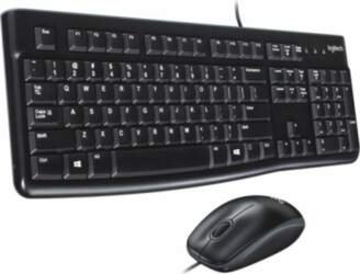 LOGITECH MK120 Corded Combo - BLACK