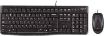 LOGITECH MK120 Corded Combo - BLACK
