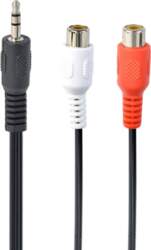CABLE AUDIO 3.5MM TO 2RCA/SOCKET