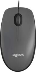 LOGITECH M100 Corded Mouse - BLACK