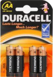 Duracell , AA/LR6 , Alkaline Basic MN1500 , 4
