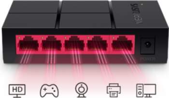 Mercusys , Switch , MS105G , Unmanaged , Desktop , Power