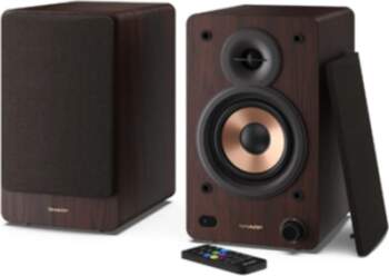 Sharp CP-SS30 Bookshelf Speakers, Brown , Sharp