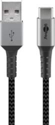 Goobay , USB-C to USB-A Textile Cable